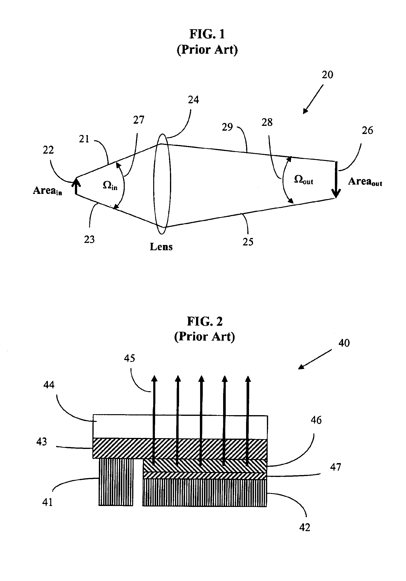 Projection display systems utilizing light emitting diodes and light recycling