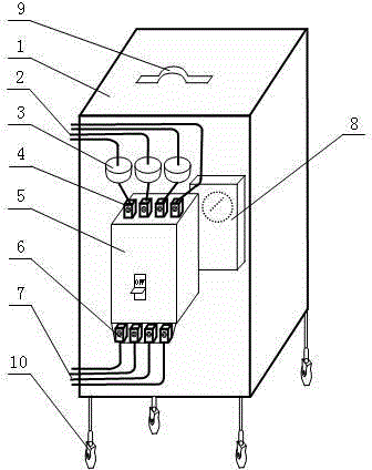 Load control switching device of emergency power supply vehicle