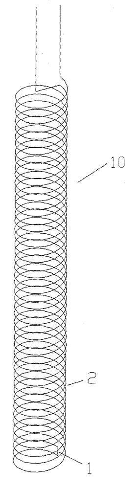Double-winding resistance wire and manufacture process for making same into heating tube
