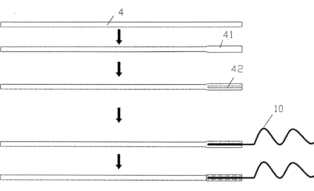 Double-winding resistance wire and manufacture process for making same into heating tube