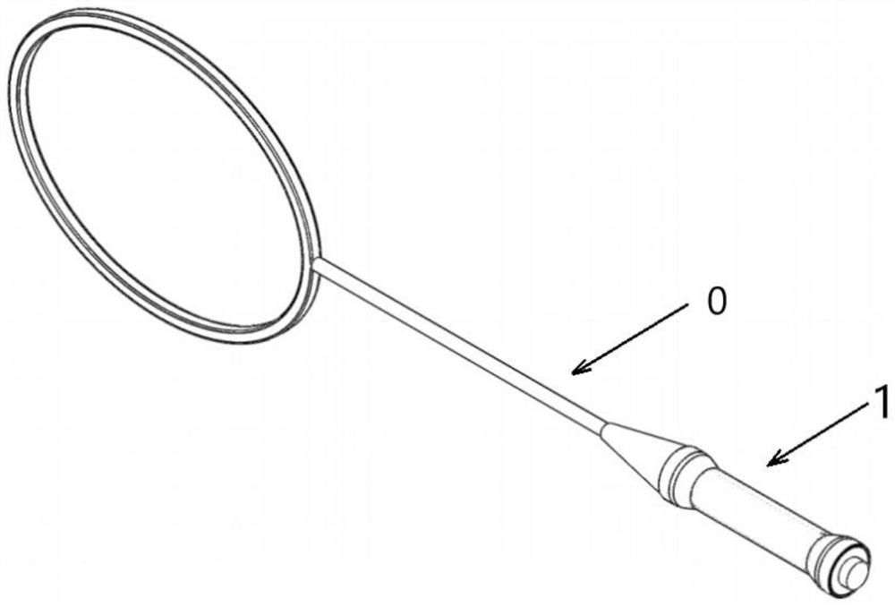 An adjustable racket handle