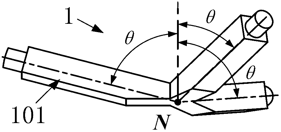 Two-freedom-degree parallel-connection rotation mechanism with spherical surface pure-rolling property