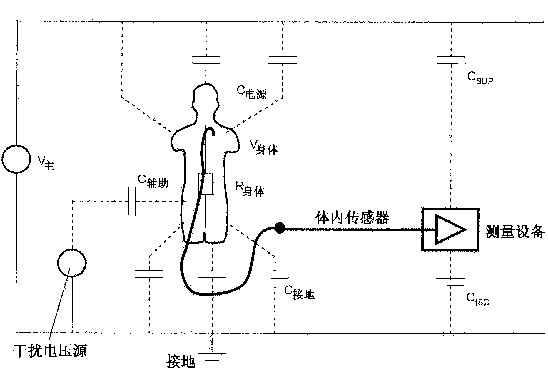 Active interference-noise cancellation device, and a method in relation thereto