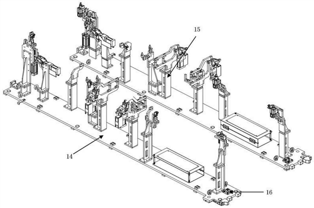 Line-side clamp centering and positioning device