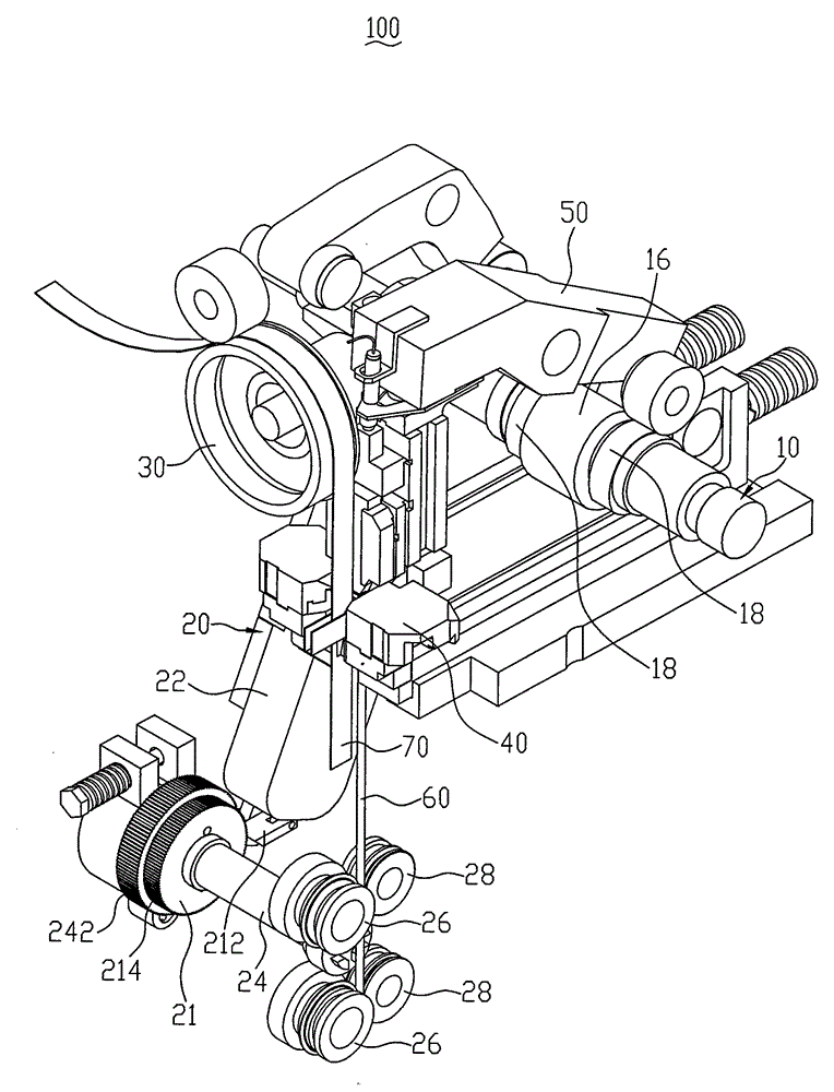 Zipper wire conveying mechanism and zipper dental implant machine using the conveying mechanism
