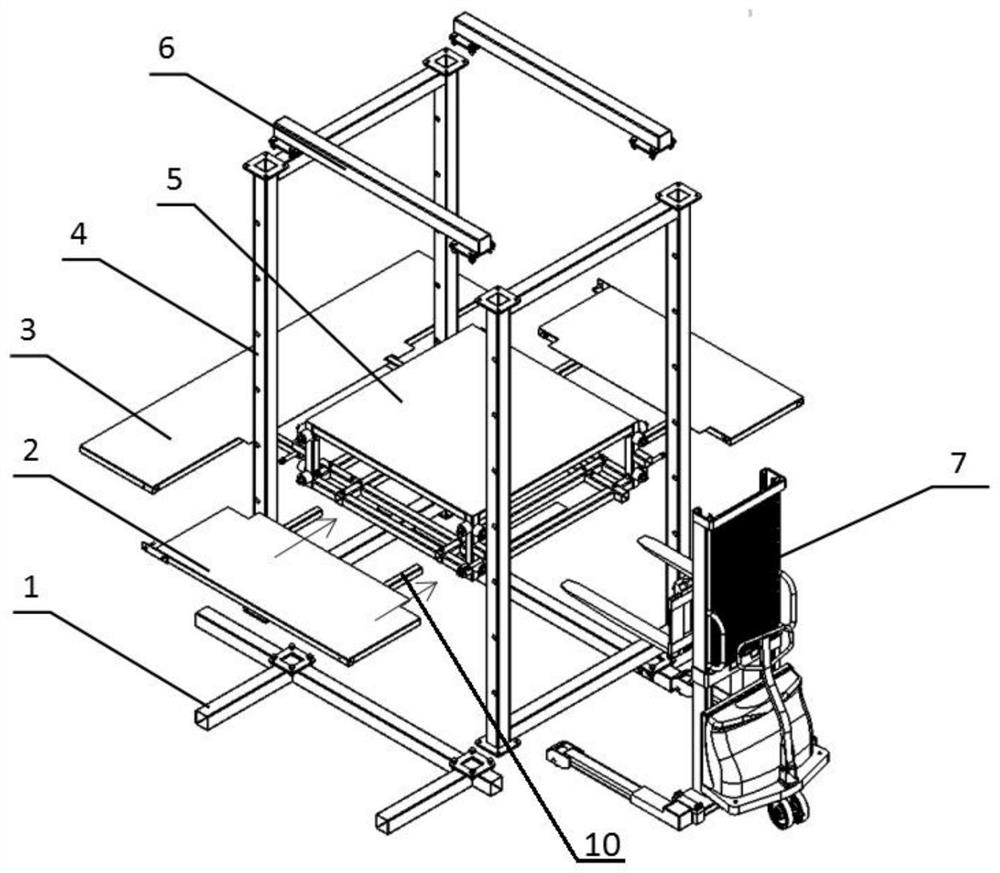 Concrete small hollow block masonry wall worker masonry operation platform and using method thereof