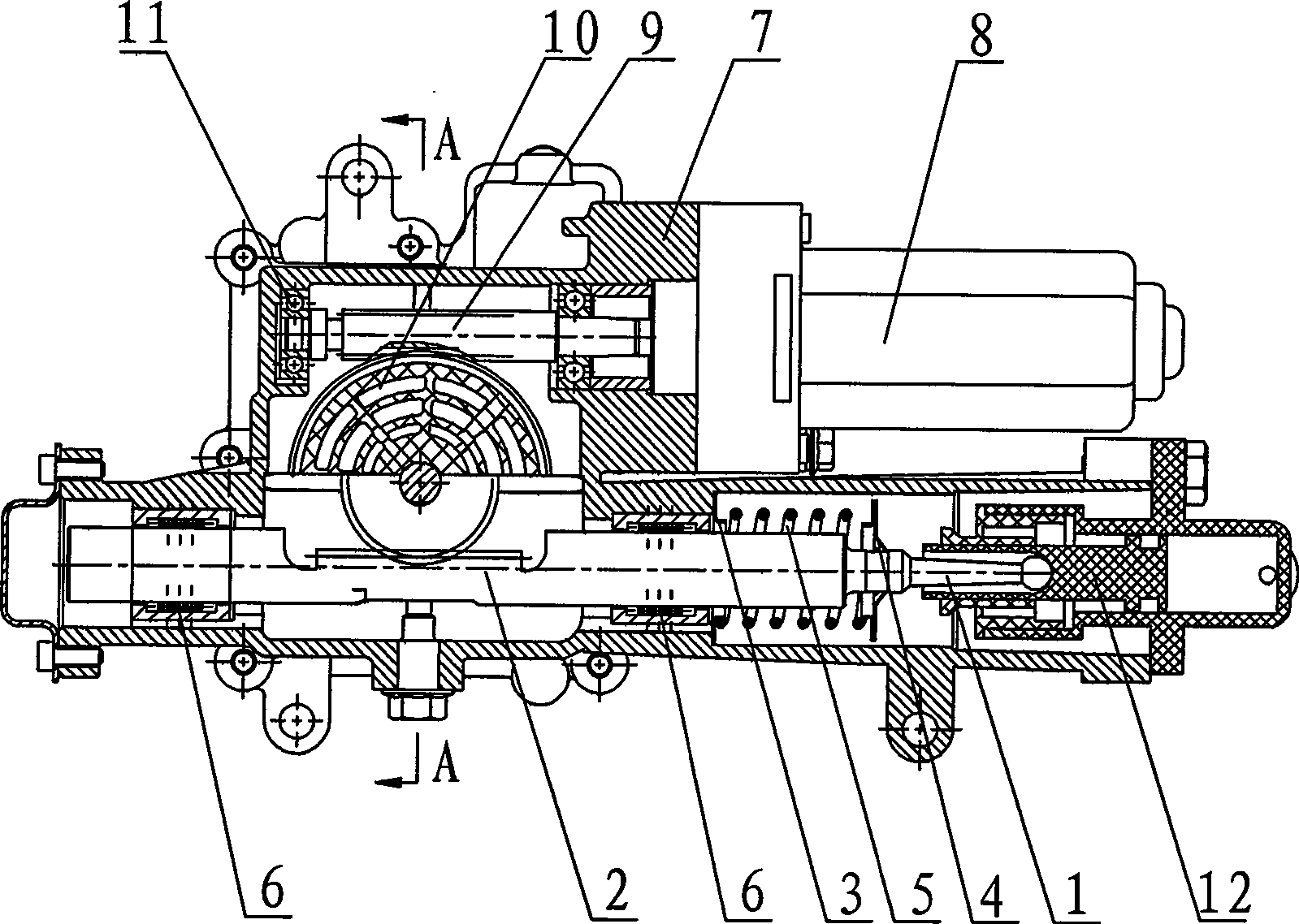 Clutch actuating mechanism of automatic mechanical speed variator