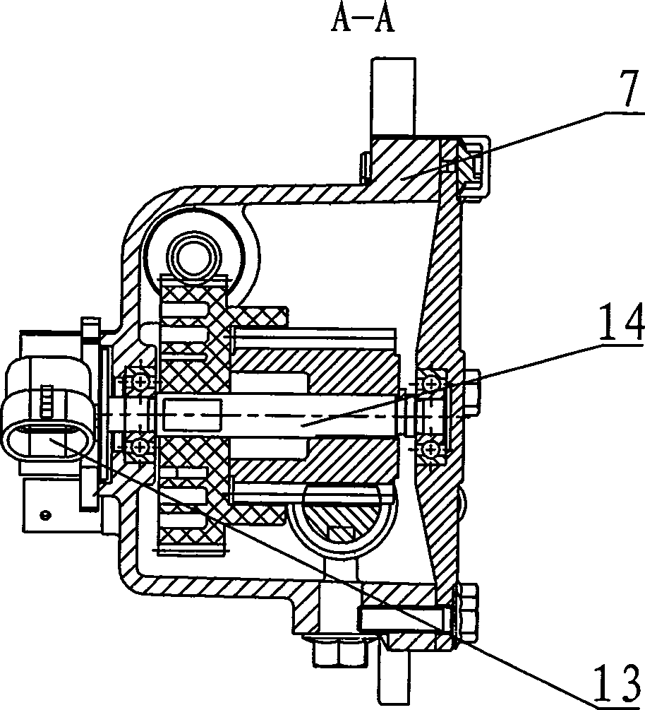 Clutch actuating mechanism of automatic mechanical speed variator