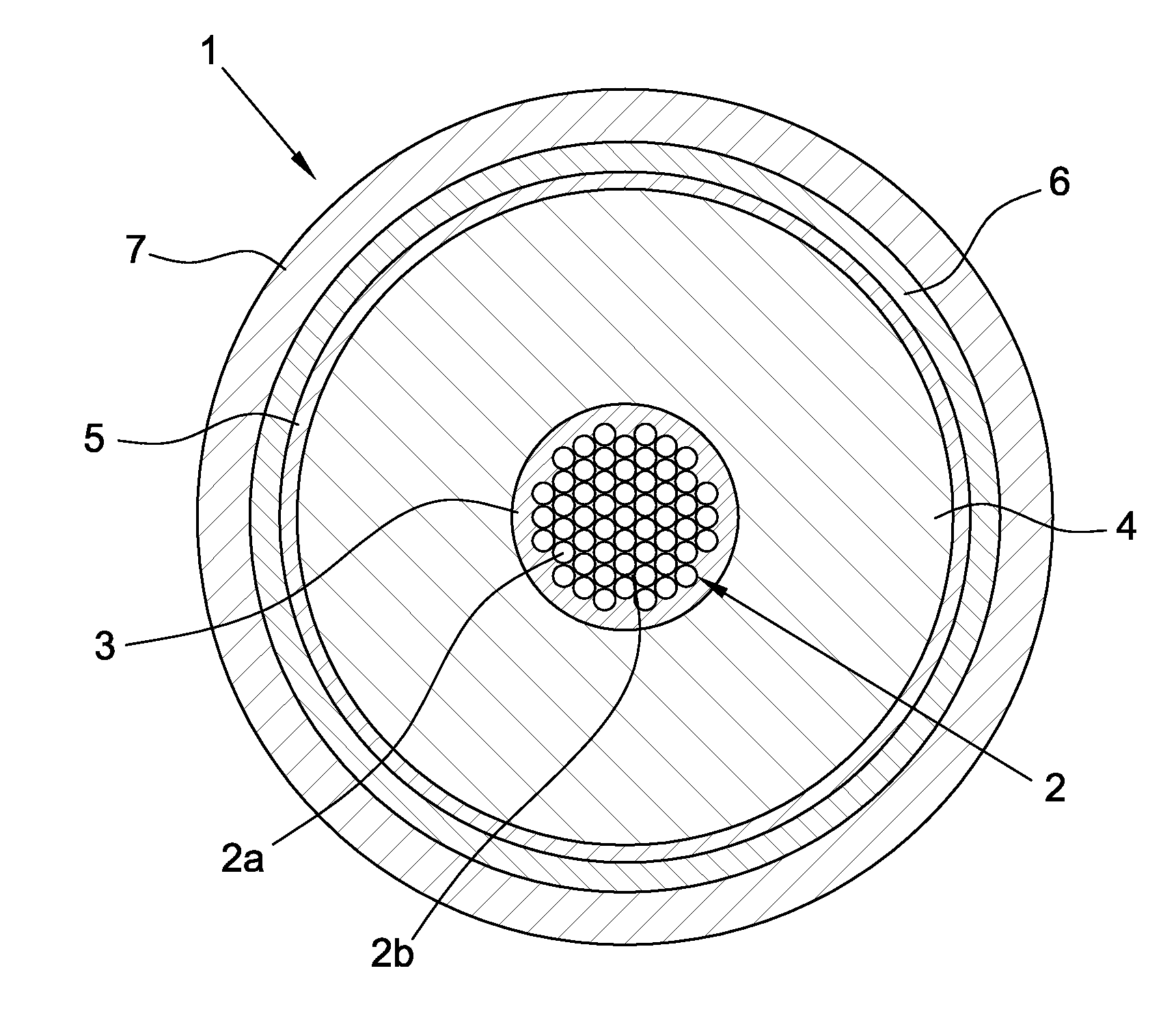 Energy cable having a crosslinked electrically insulating layer, and method for extracting crosslinking by-products therefrom