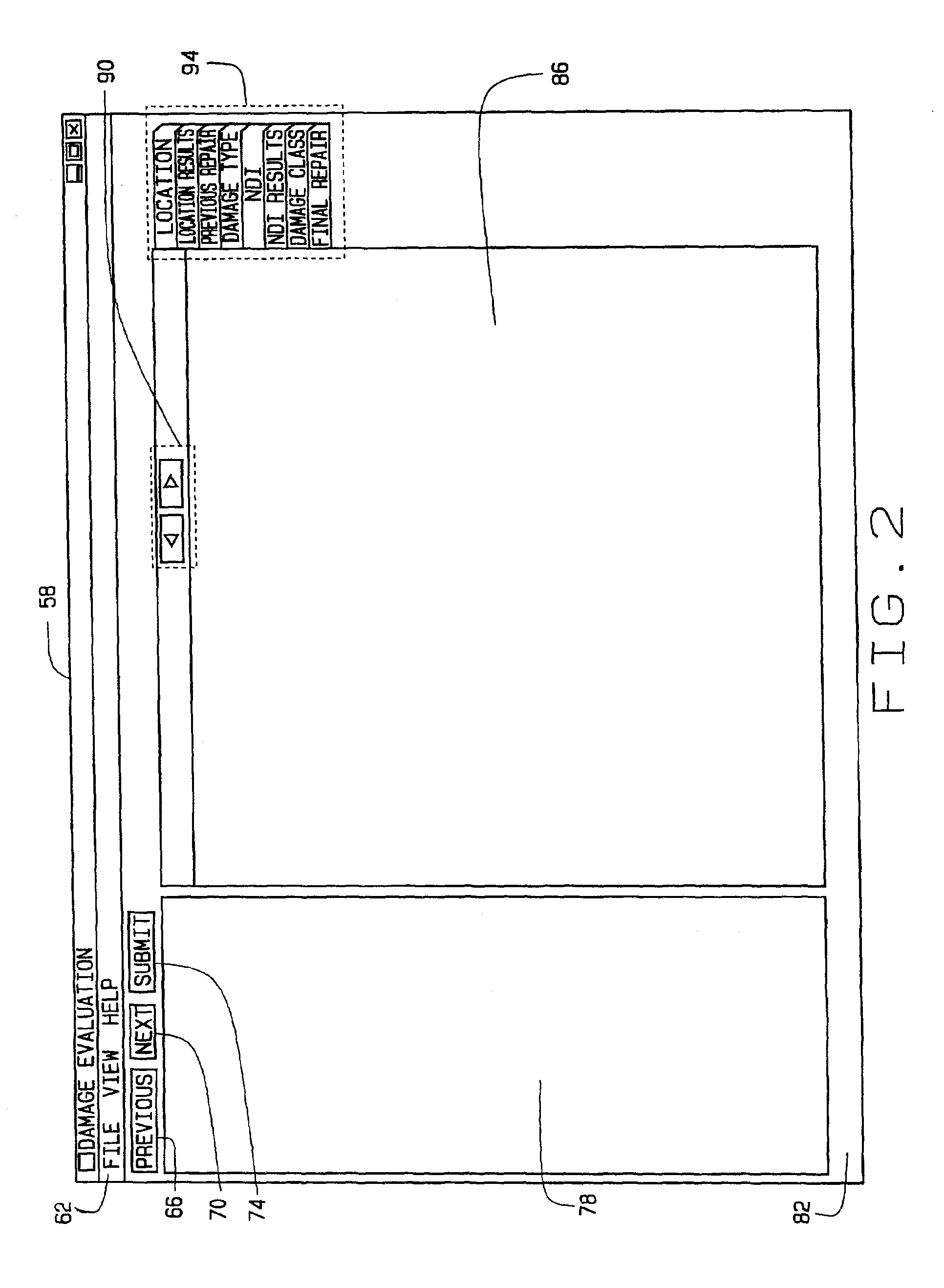 System and method for damage evaluation