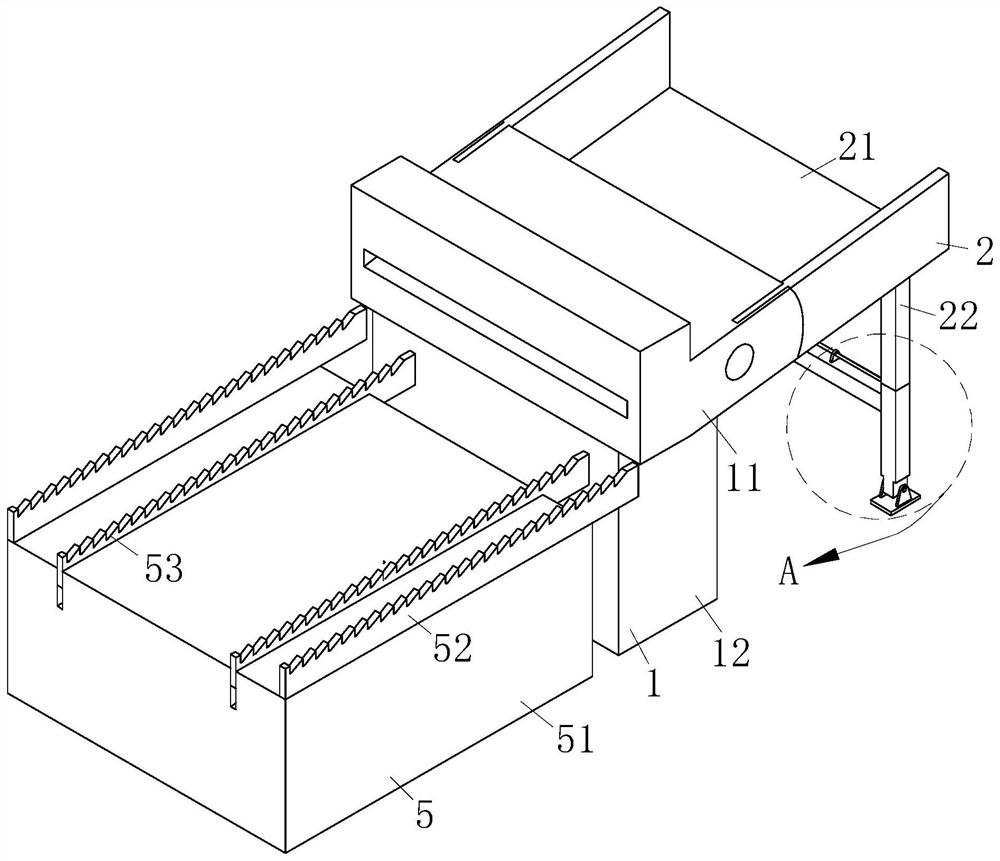 A device for automatic bundling and leveling of threaded steel bars