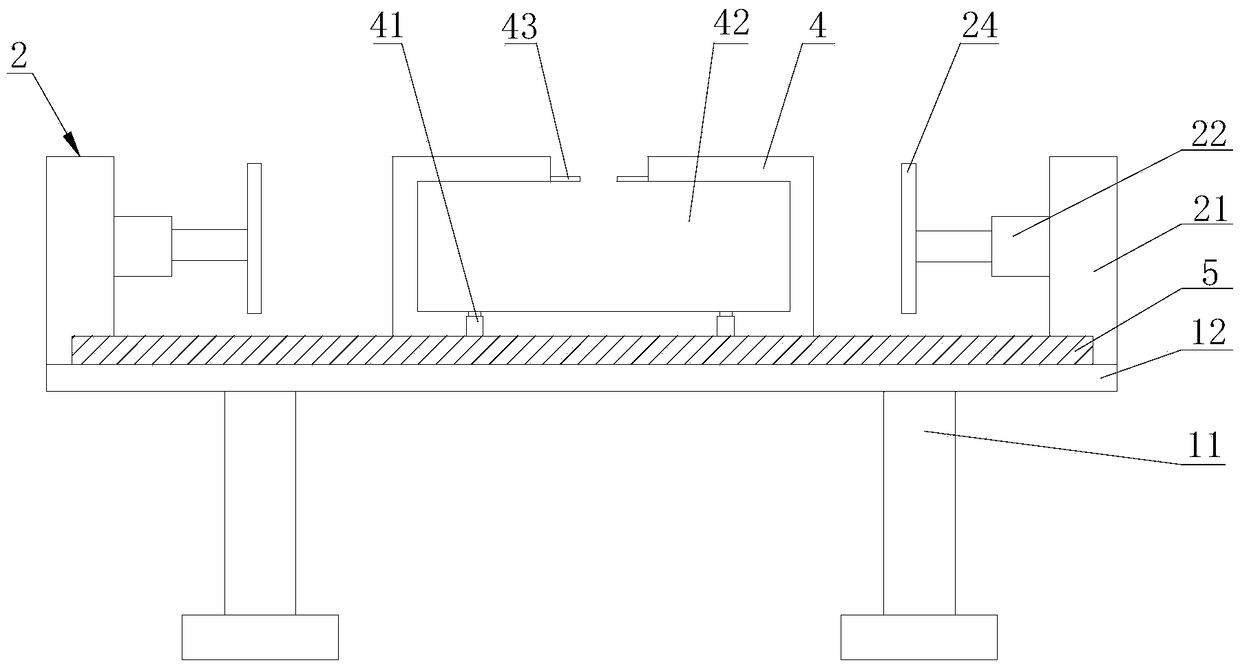Calibrating table for producing color coextrusion materials and operation and control method of calibrating table