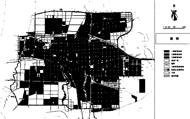 Construction land evaluation method for civil air defense engineering configuration for planning