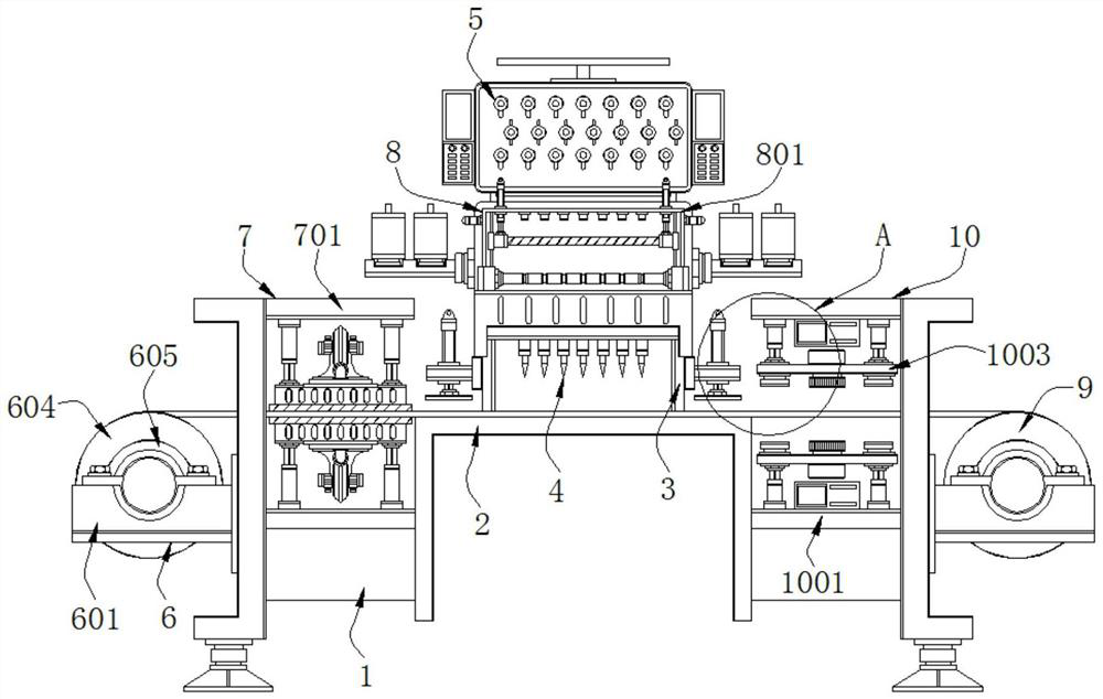 Automatic printing device for cut velvet nano embroidery patterns