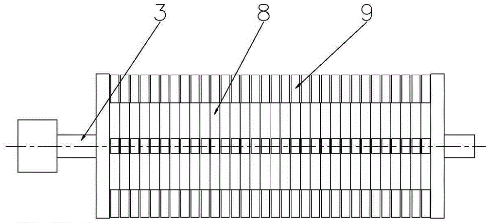 A tea leaf hammering and cutting machine