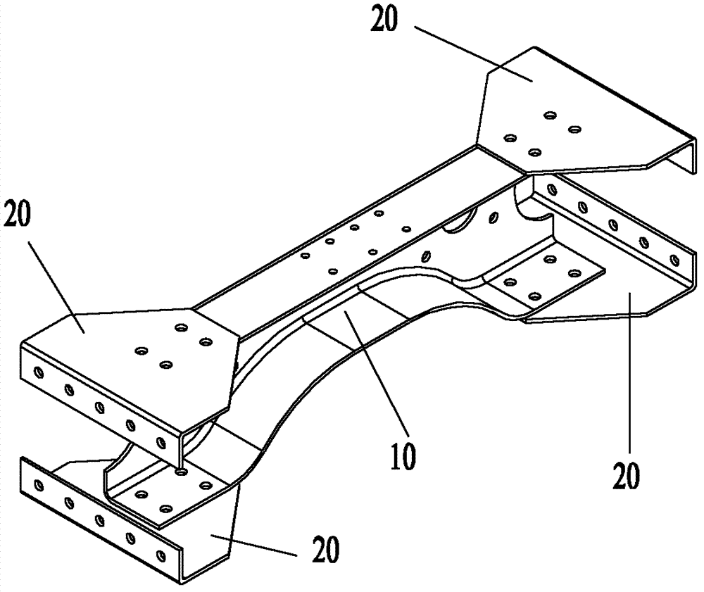 Car frame structure and installation method of same