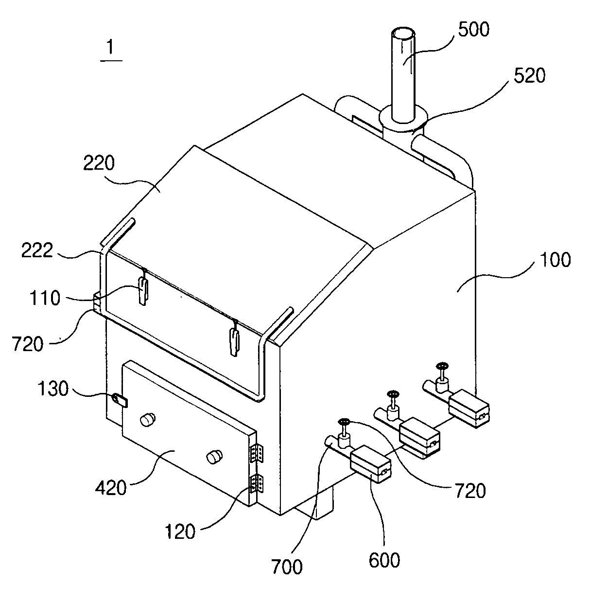 Organic material decomposition and treatment apparatus using magnetic wave