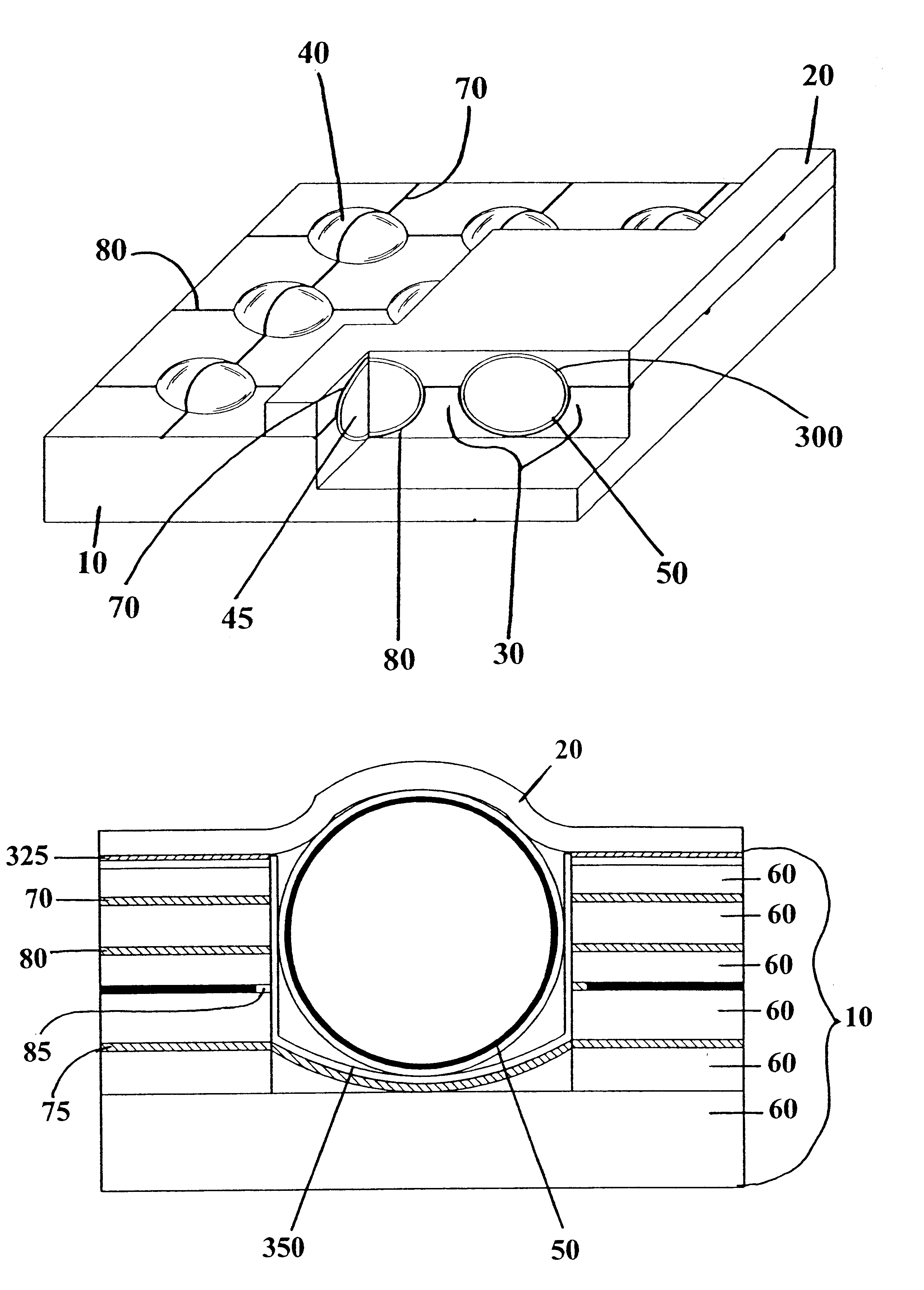 Socket for use with a micro-component in a light-emitting panel