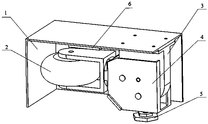 Roller and foundation bolt switching type box supporting structure
