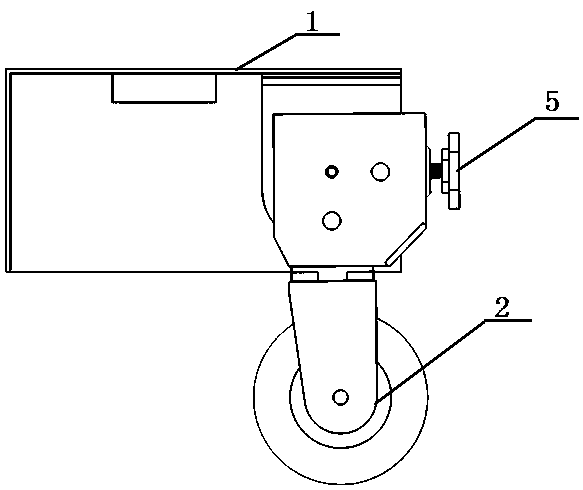 Roller and foundation bolt switching type box supporting structure