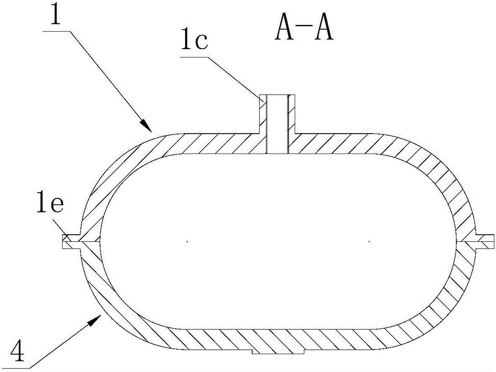 Sealing joint used for connecting bamboo-like prestress flat plastic pipes and provided with exhaust pipe