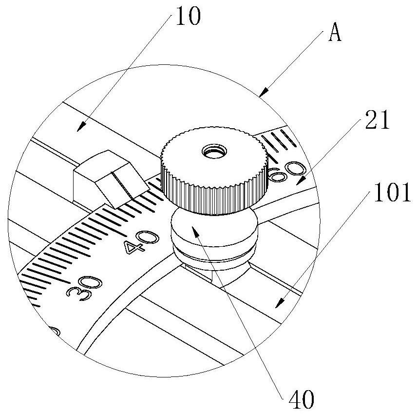 Land surveying and mapping measuring instrument with angle adjusting function