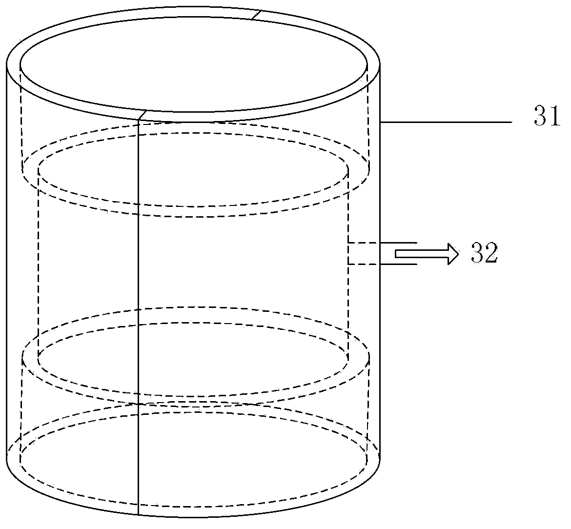 Triaxial test device