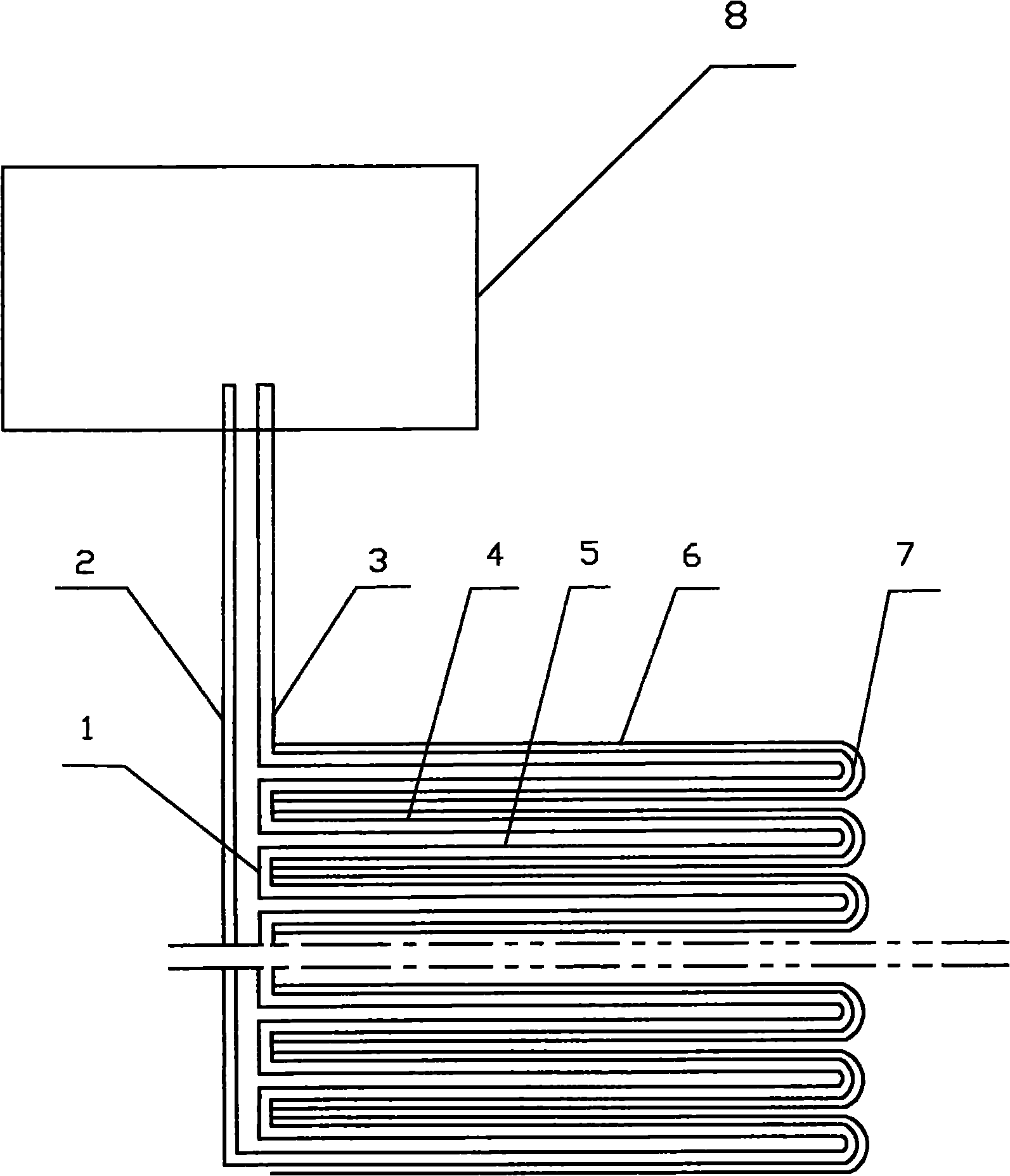 Incremental-circulating heating solar heat collector