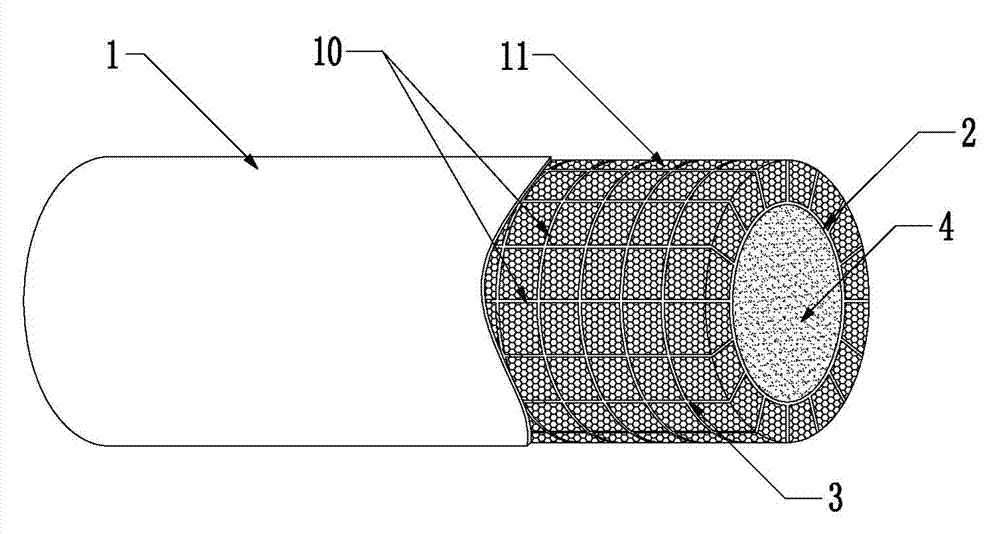Honeycomb lattice enhanced type composite material double-cylinder structure and anti-collision system using same