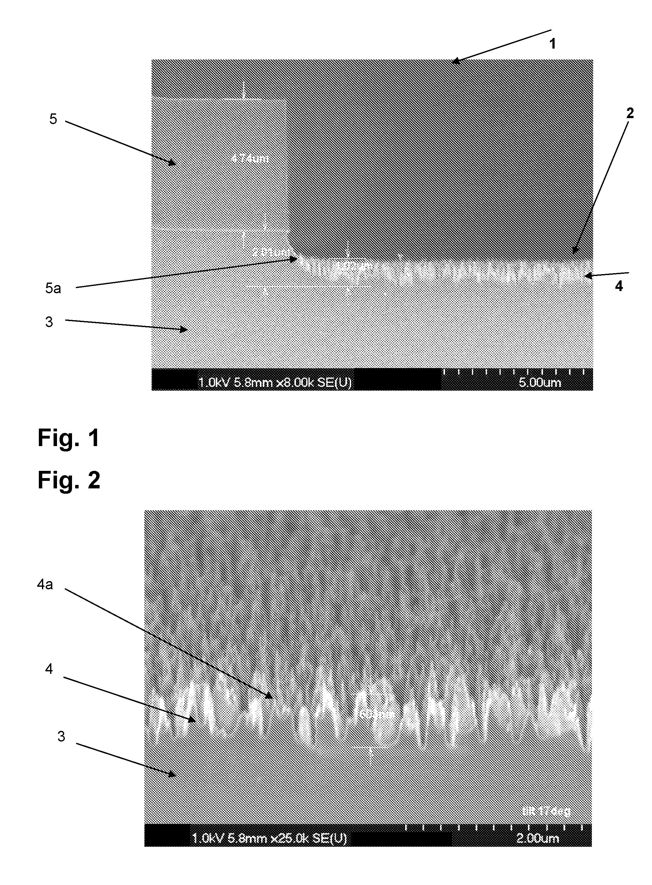 Self-organized pin-type nanostructures, and production thereof on silicon