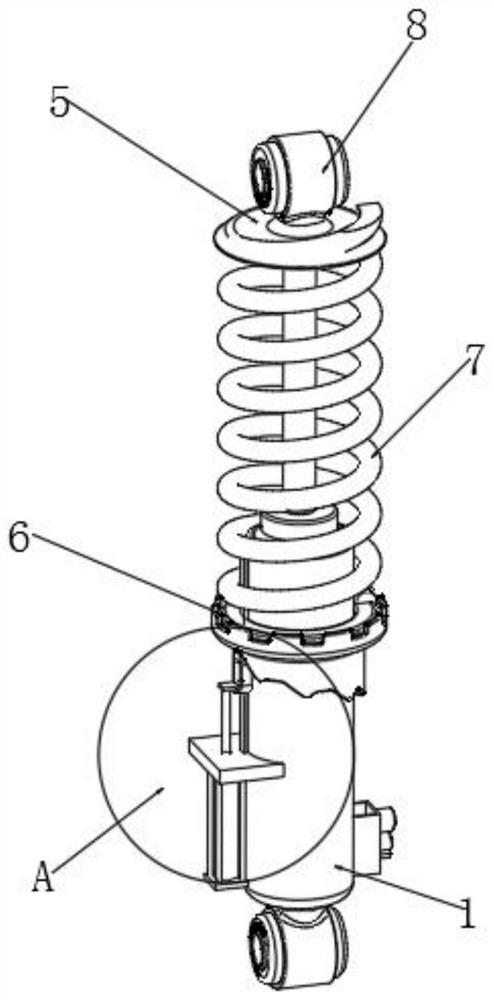 Intelligent hydraulic damping device for new energy automobile marketing