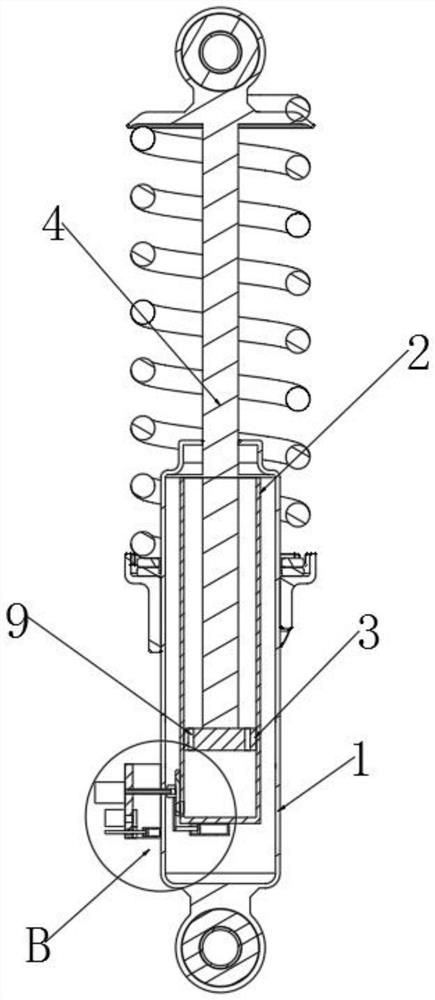 Intelligent hydraulic damping device for new energy automobile marketing