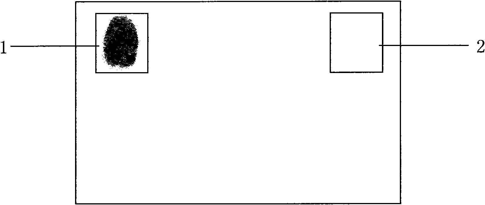 Material device for printing fingerprint identification card