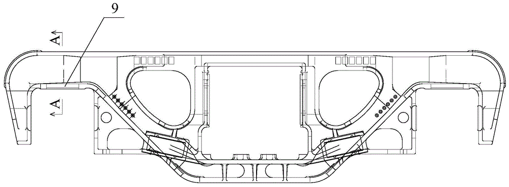 Side frame groove processing method