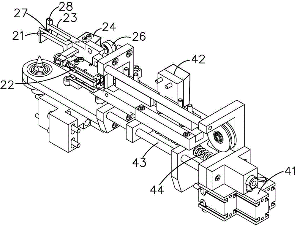 Resistance wire winding machine resistance wire clamping device with position monitoring function