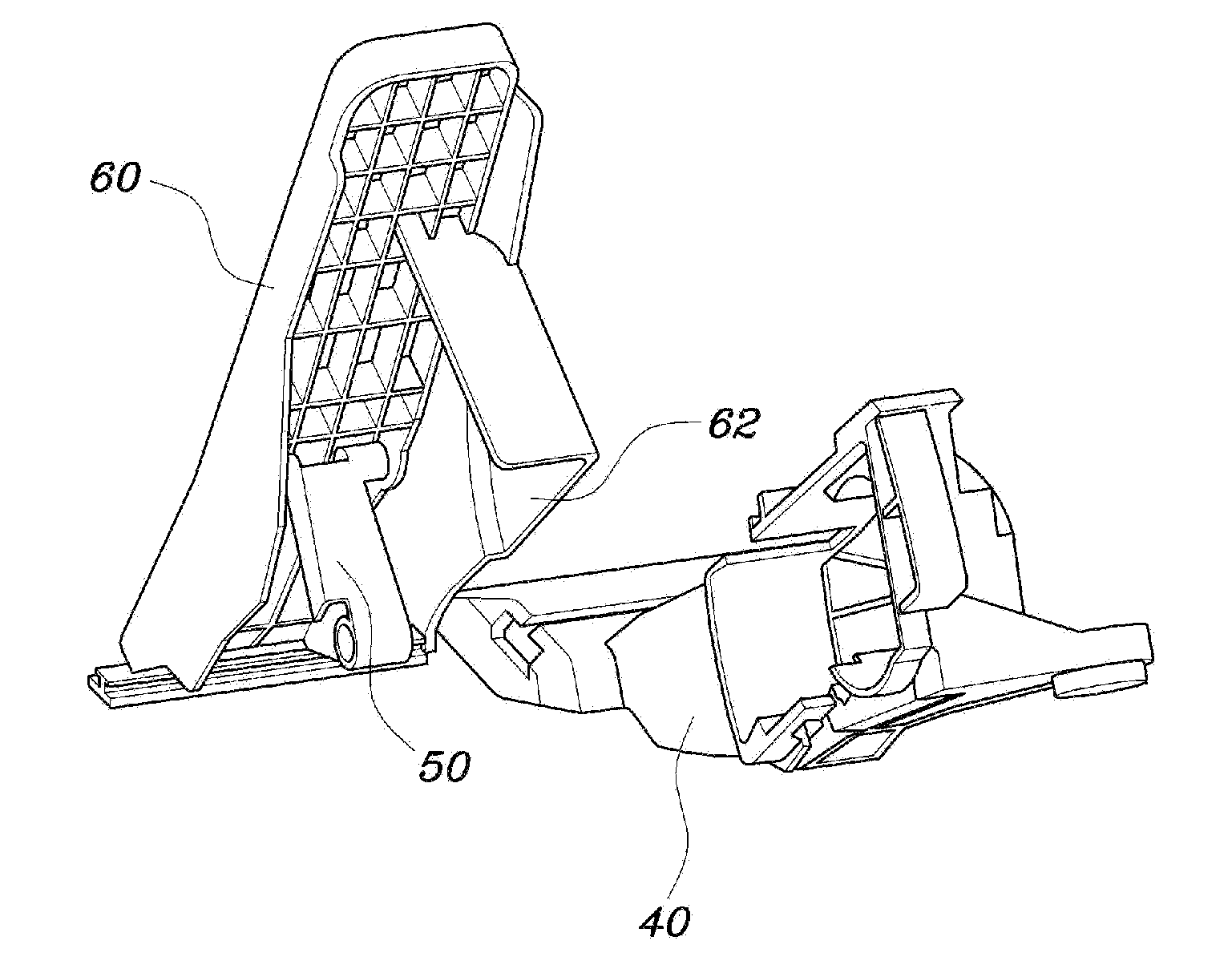 Pedal device for vehicles