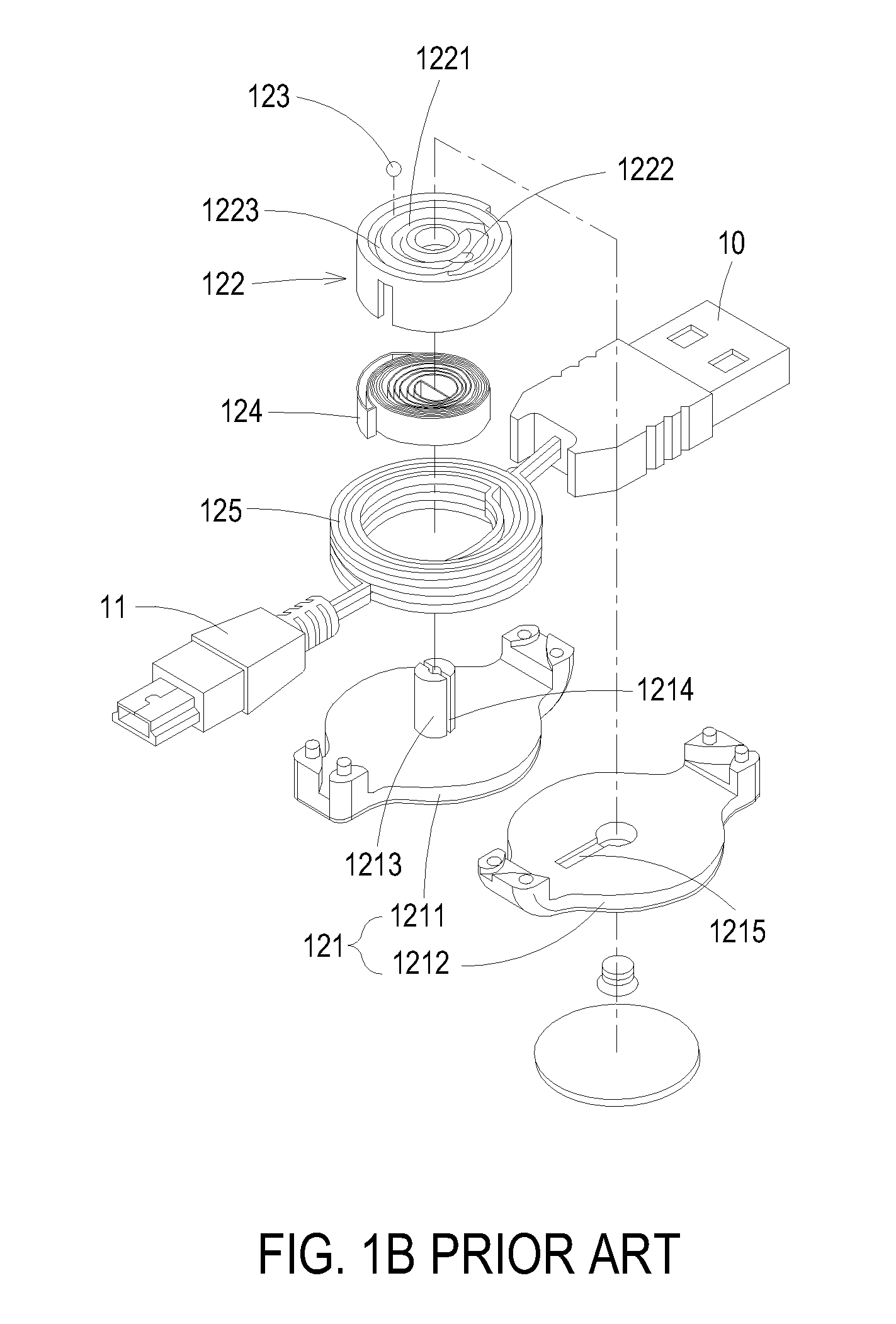 Cable winding mechanism with reduced friction