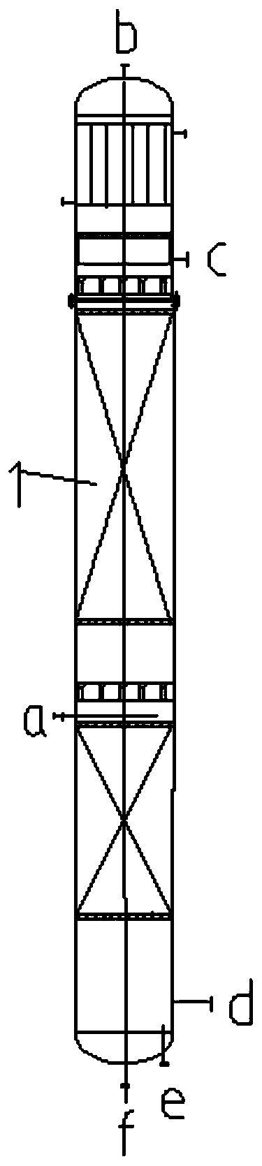 Low-boiling-point ester and glycerol separation device for biodiesel distillation process