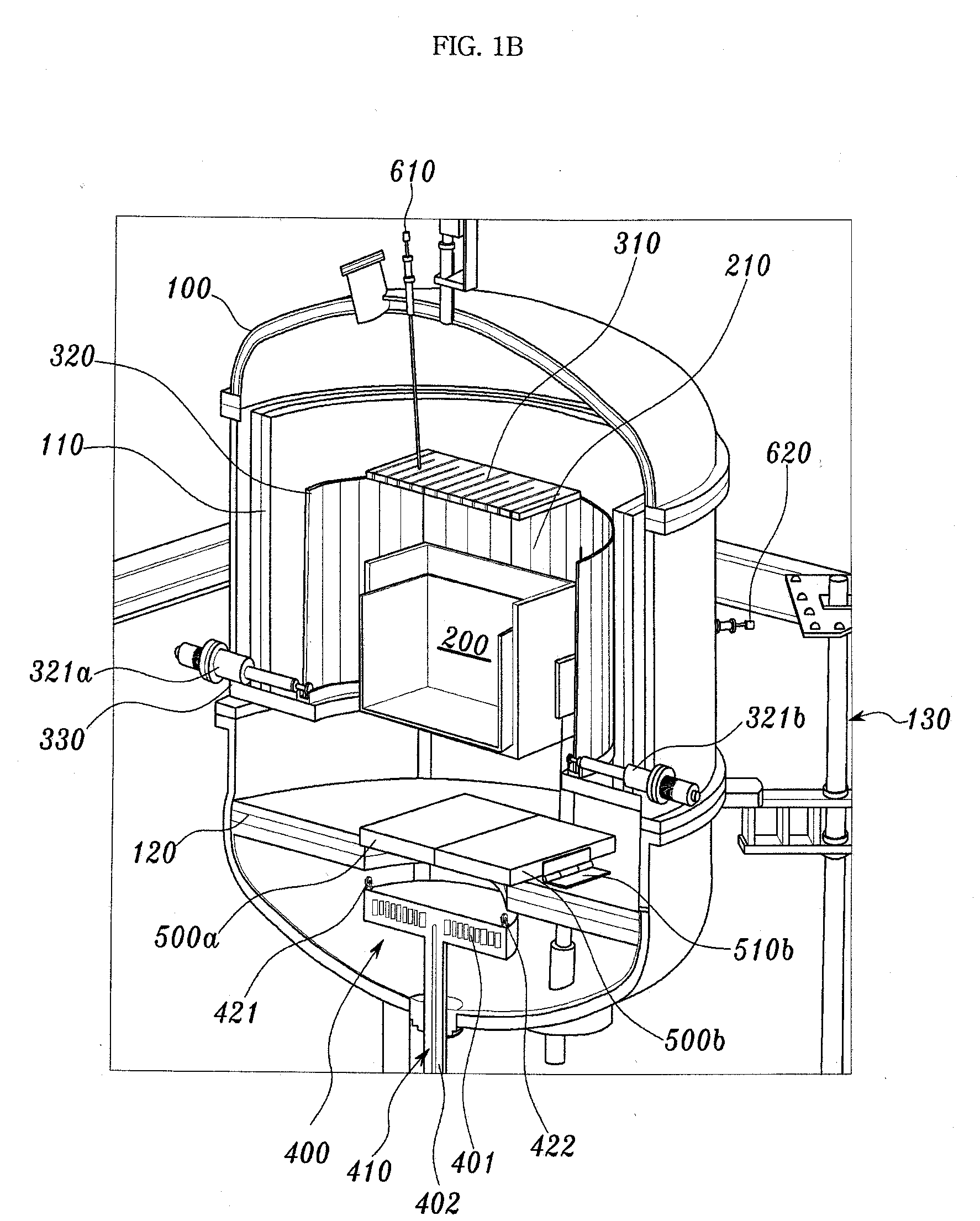 Apparatus for manufacturing poly crystaline silicon ingot for solar battery having door open/close device using hinge