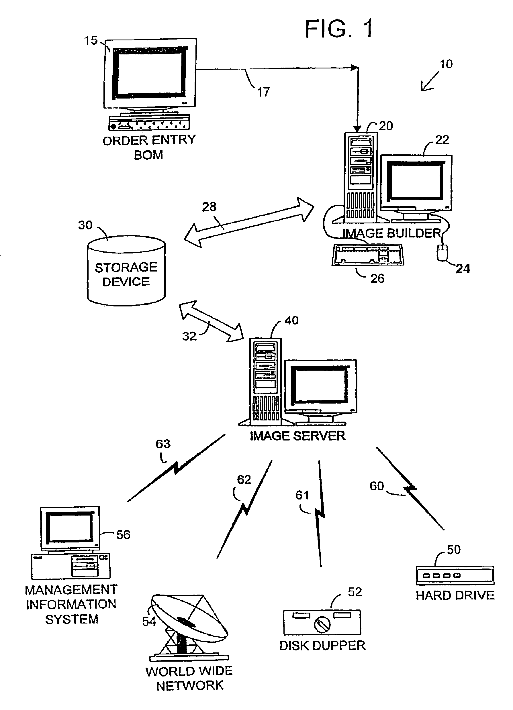Method and system for providing software utilizing a restore medium and a network