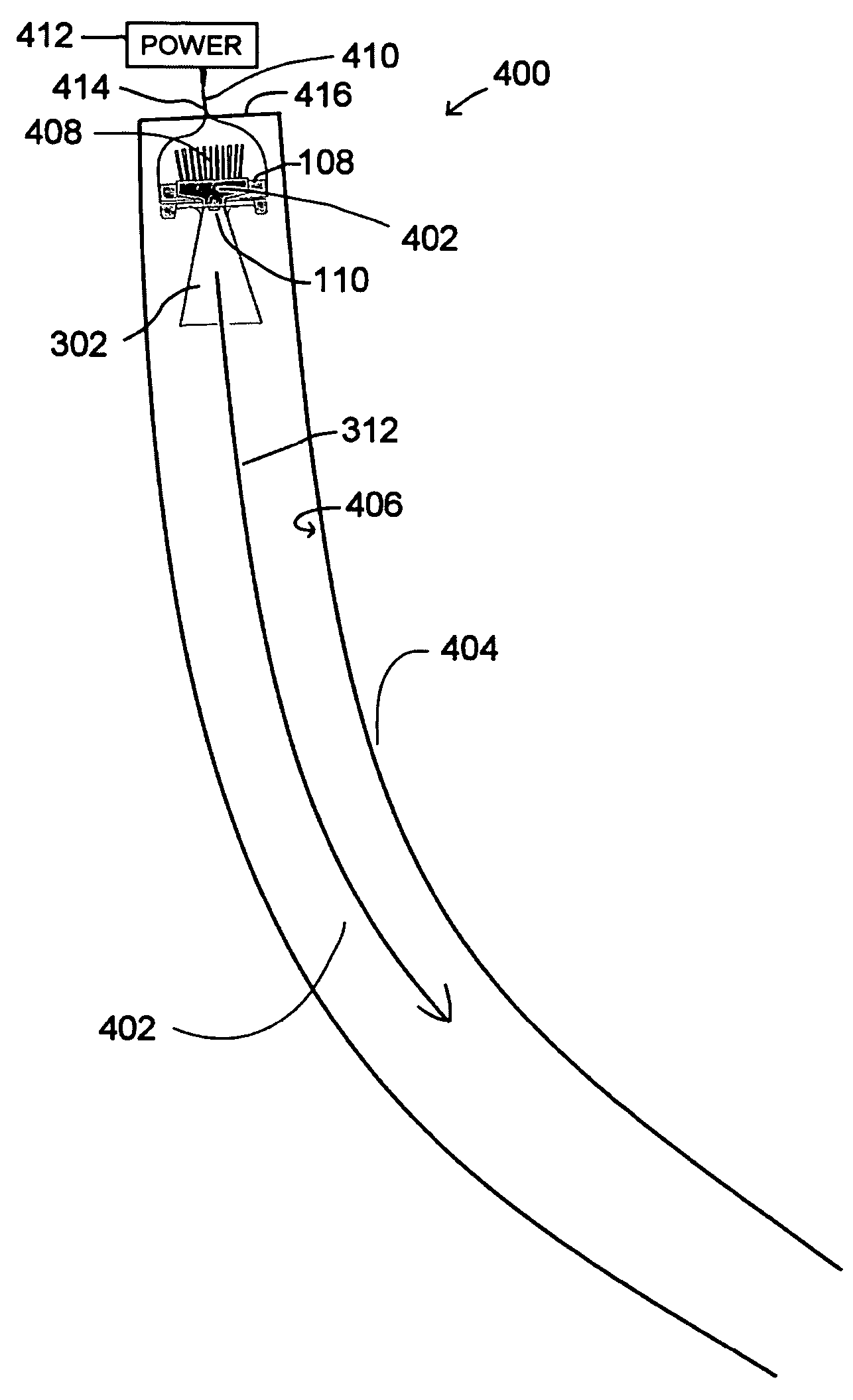 Light insertion and dispersion system