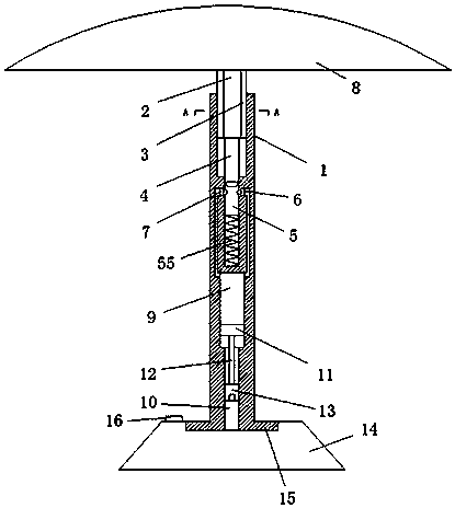 A sunshade support structure