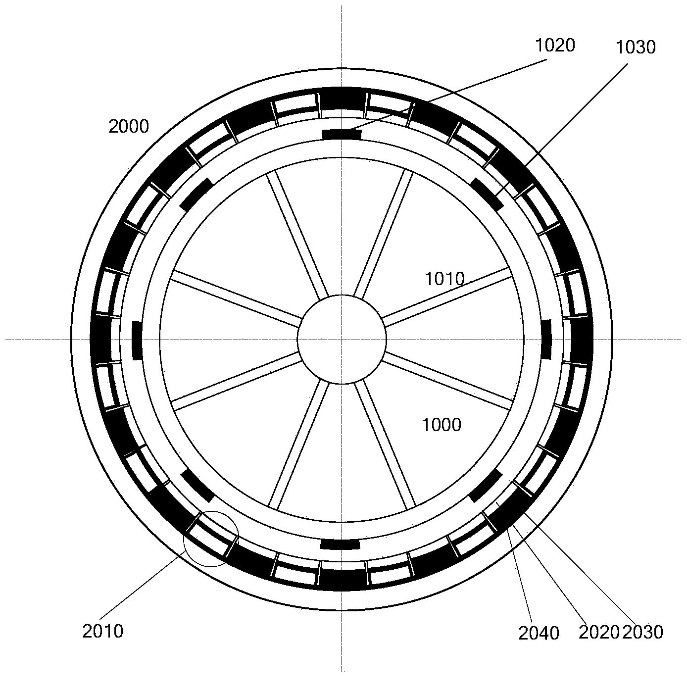 Rotation piezoelectric energy collecting device