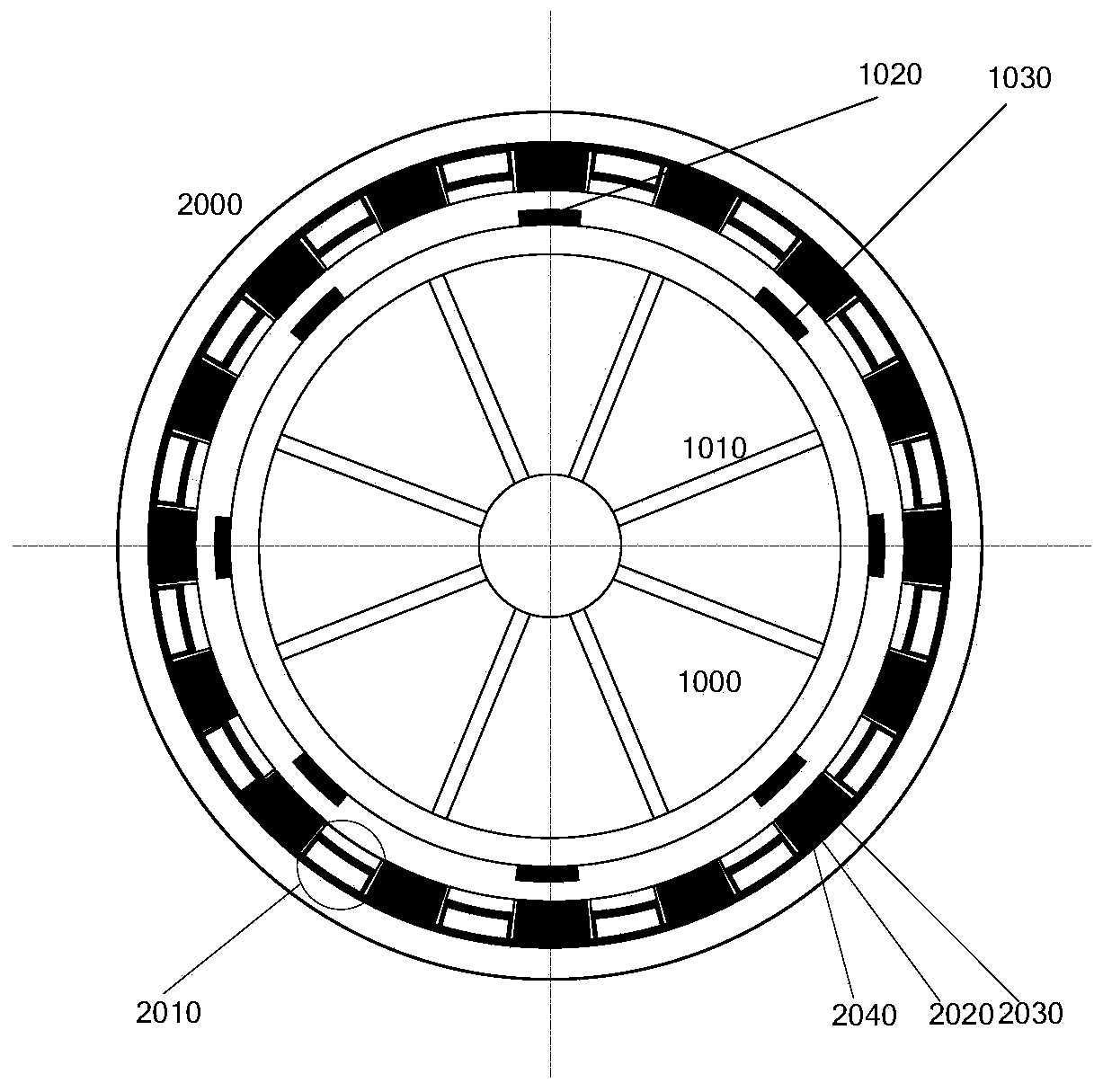 Rotation piezoelectric energy collecting device