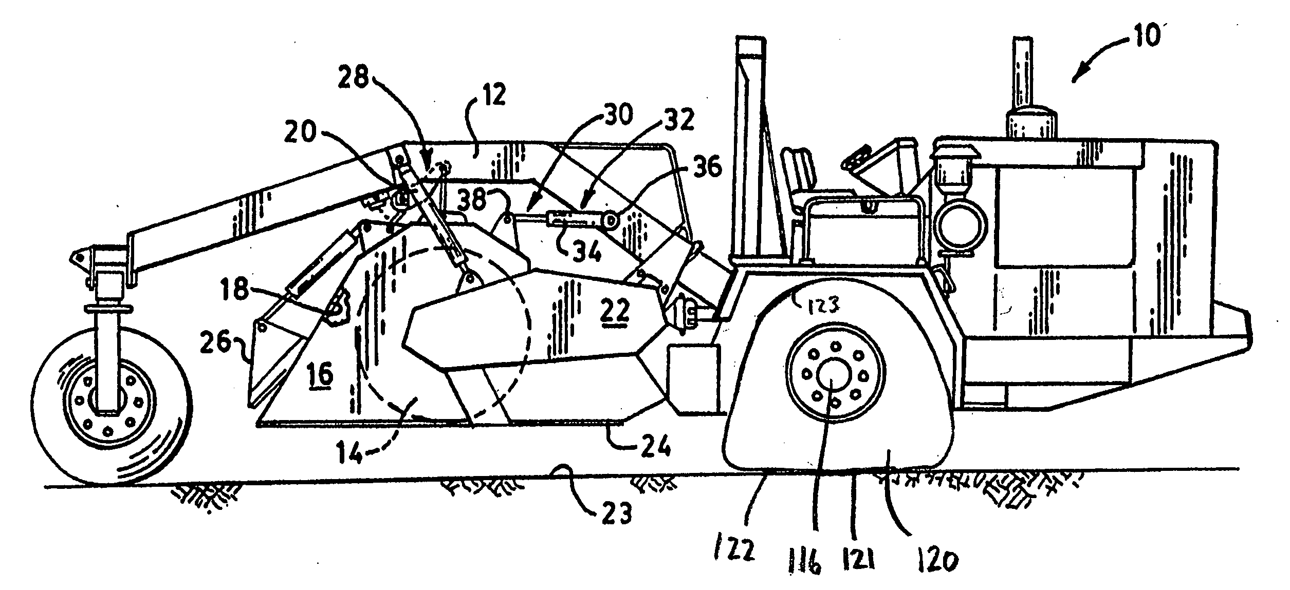 Soil stabilizer with track apparatus