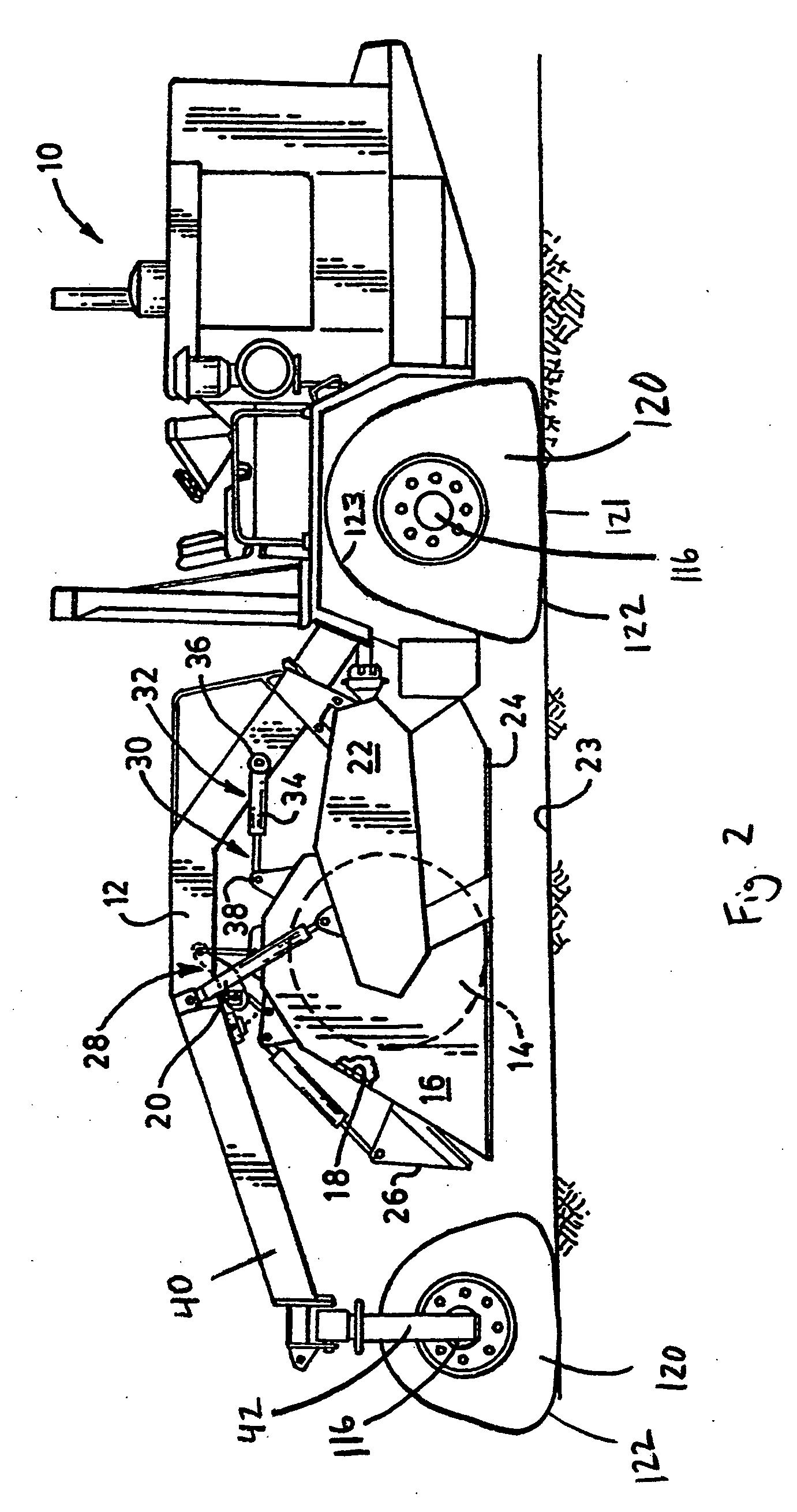 Soil stabilizer with track apparatus