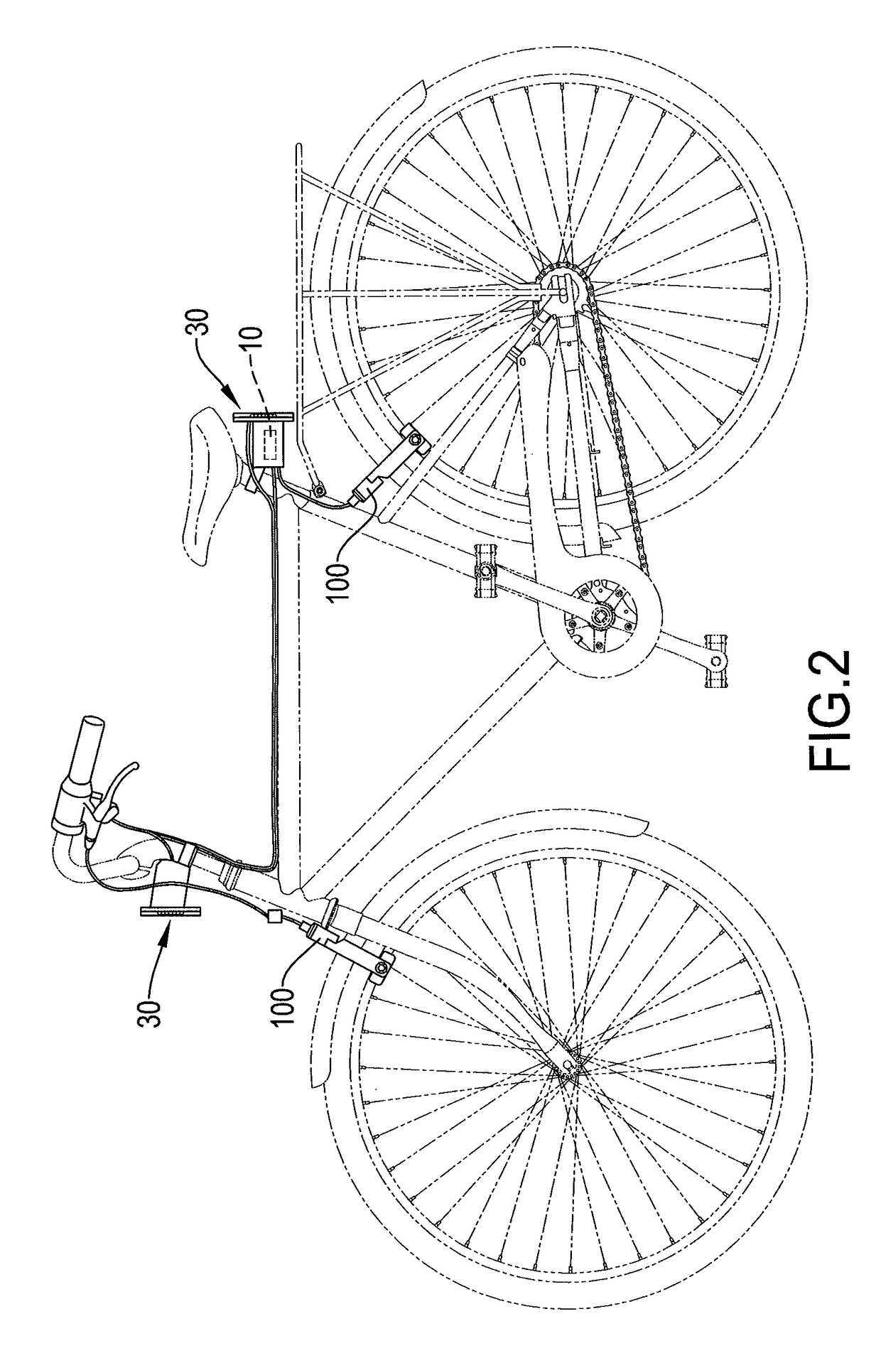 LED signaling device for a bicycle