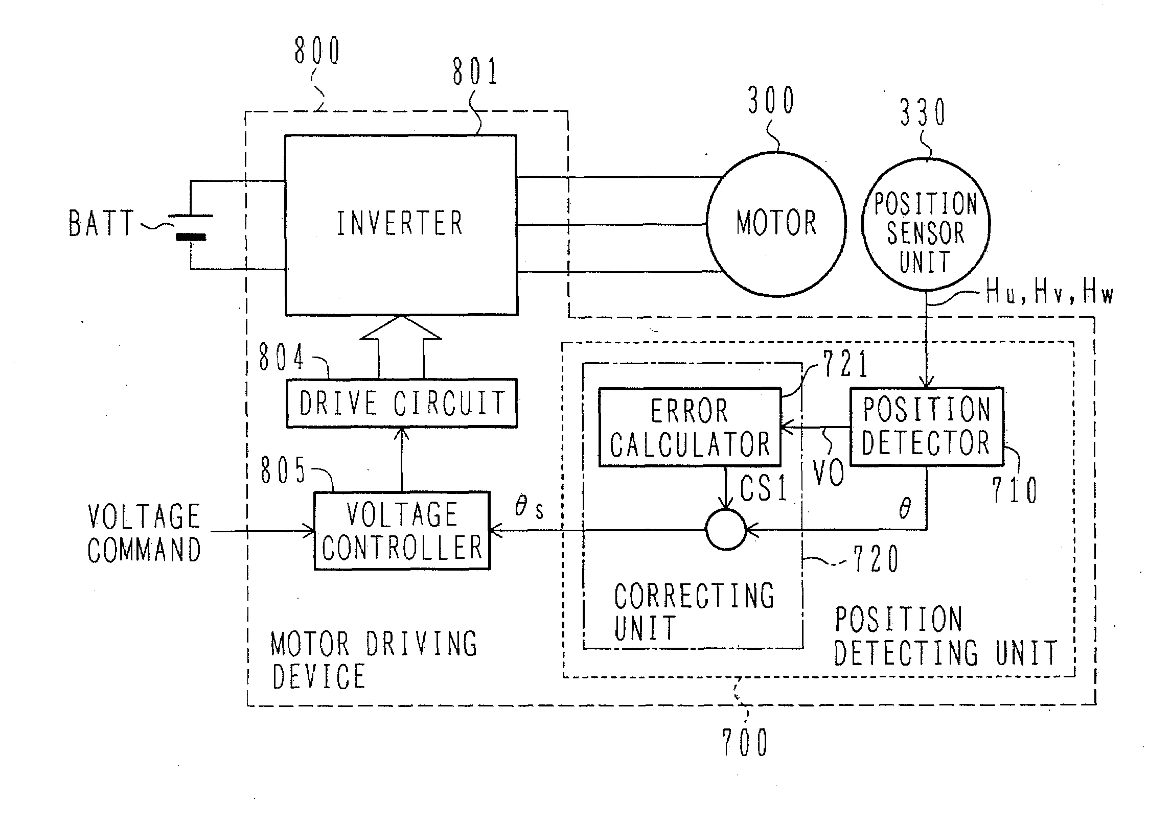 Position Detecting Device and Synchronous Motor Driving Device Using the Same
