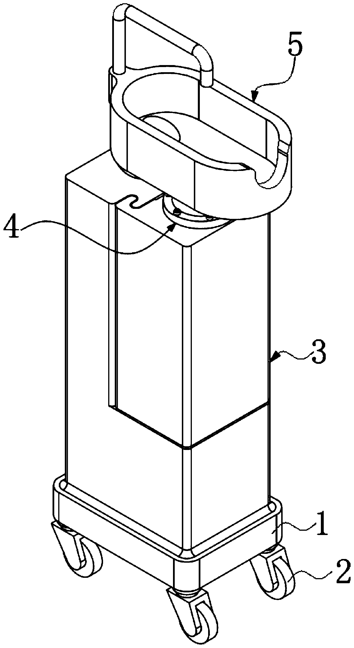 Multifunctional nursing device for bedridden patient of gastroenterology department