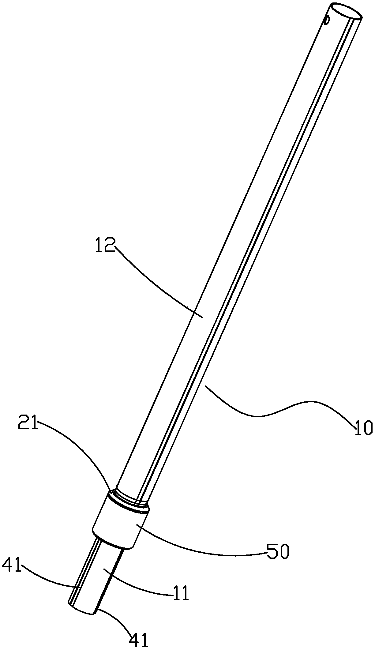 A locking structure applied to telescopic tube
